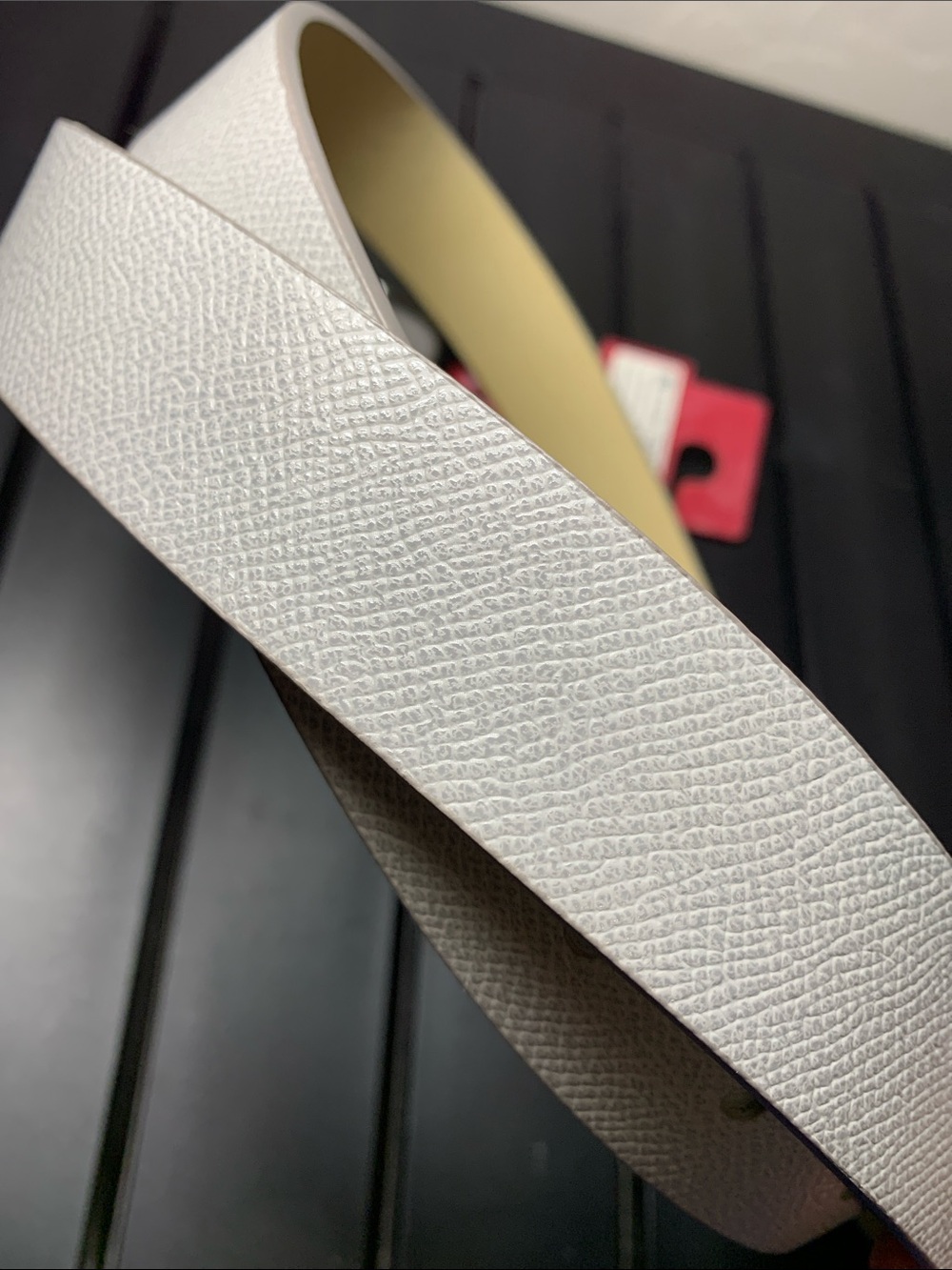 Merona Grey Belt Size L - Picture 12 of 12